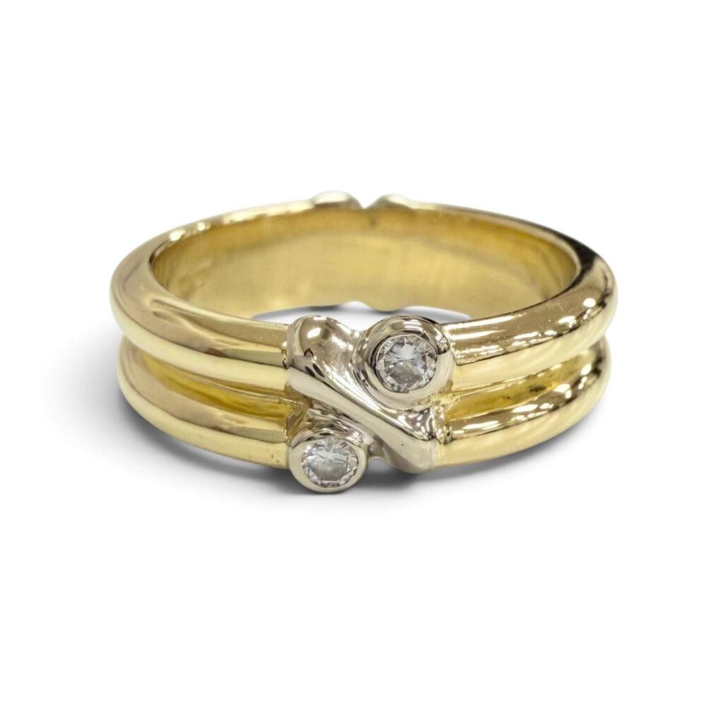TIFFANY & CO. Gold Diamond Ring